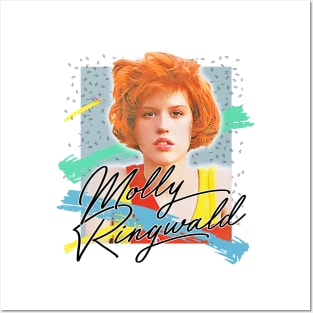 Molly Ringwald - 80s Retro Style Fan Art Design Posters and Art